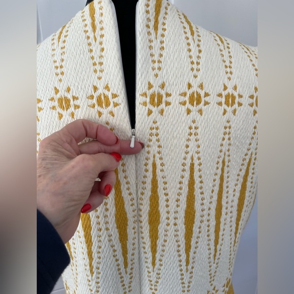 Tory Burch Runway Woven Saviors Frongilo Hem Dress Size 12 great condition - Picture 4 of 7